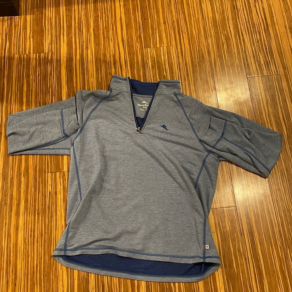 Men’s medium long sleeve Tommy Bahama pullover fleece (worn)